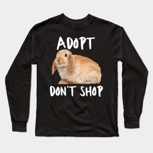 Adopt Don't Shop Bunny Long Sleeve T-Shirt